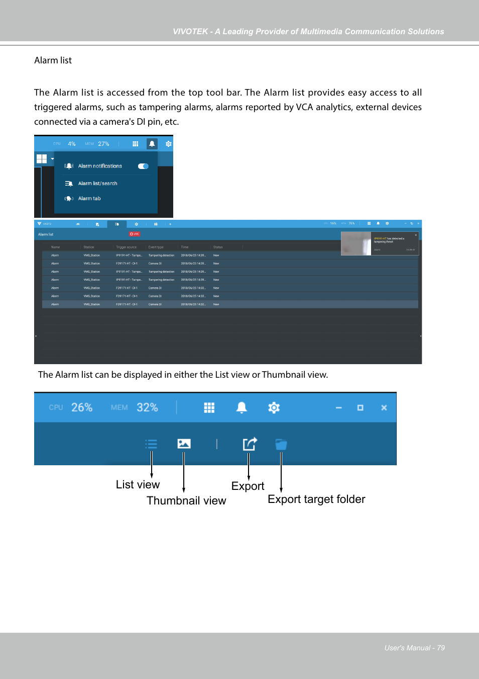 Vivotek NR9682-v2 64-Channel NVR (No HDD) User Manual | Page 79 / 296