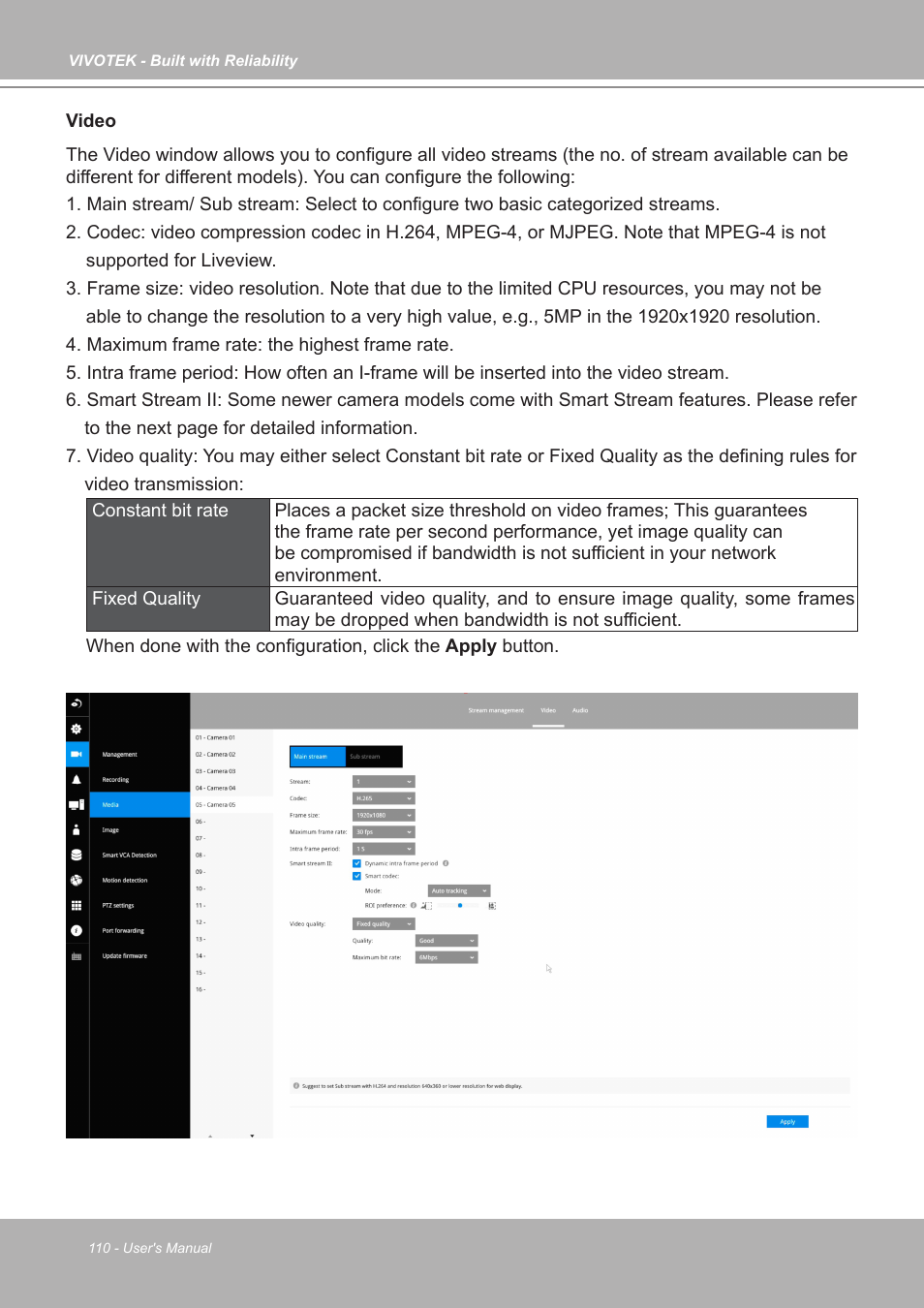 Vivotek ND9542P 32-Channel 4K UHD NVR (No HDD) User Manual | Page 110 / 197