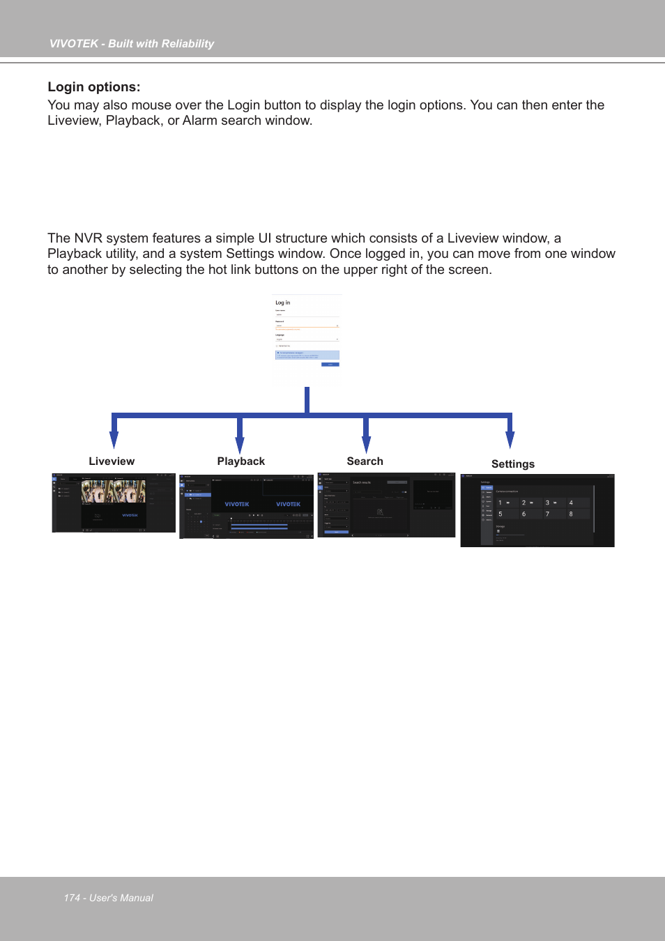 Vivotek ND9542P 32-Channel 4K UHD NVR (No HDD) User Manual | Page 174 / 197