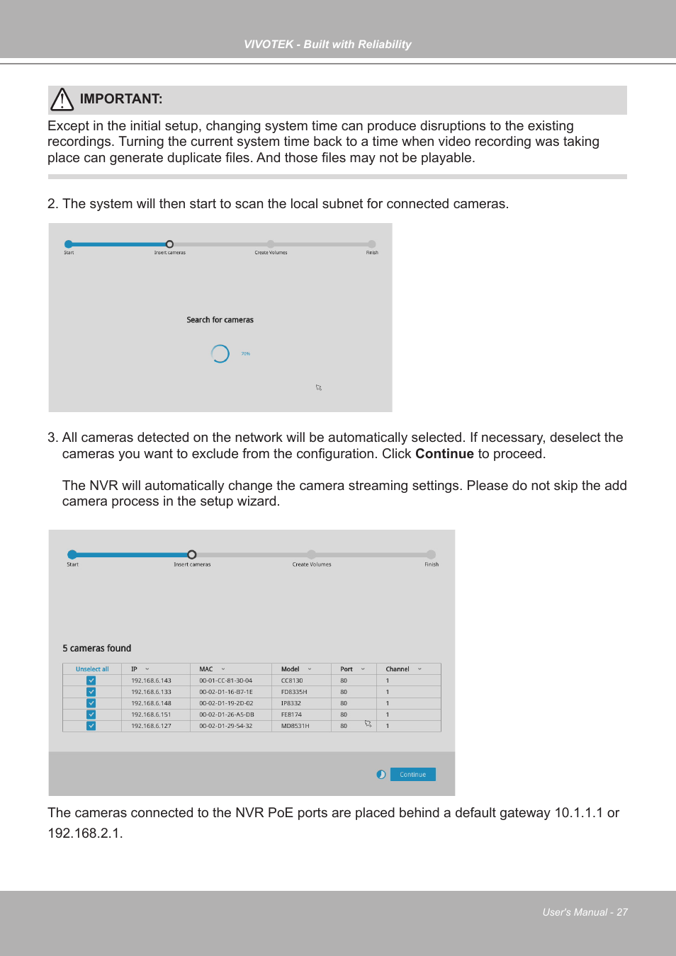 Vivotek ND9542P 32-Channel 4K UHD NVR (No HDD) User Manual | Page 27 / 197