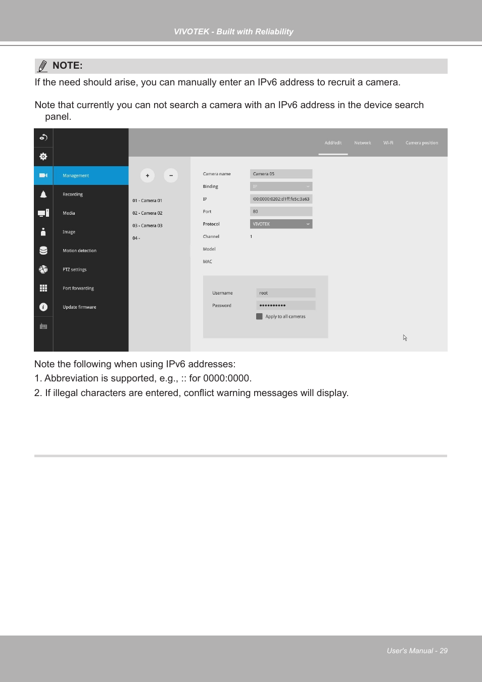 Vivotek ND9542P 32-Channel 4K UHD NVR (No HDD) User Manual | Page 29 / 197