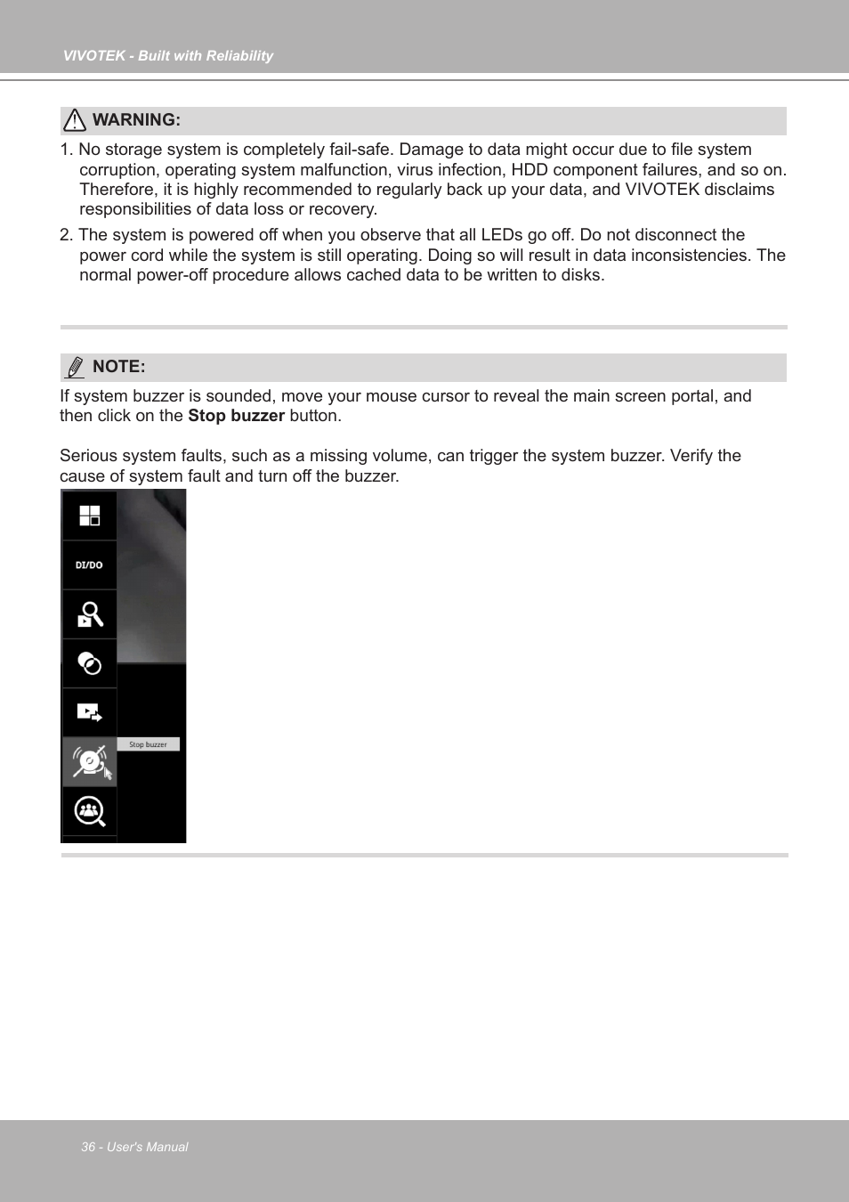 Vivotek ND9542P 32-Channel 4K UHD NVR (No HDD) User Manual | Page 36 / 197