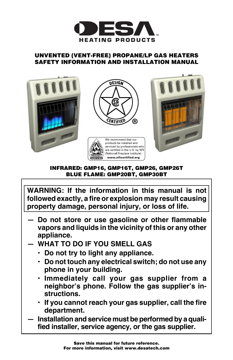 Desa GMP16 User Manual | 32 pages