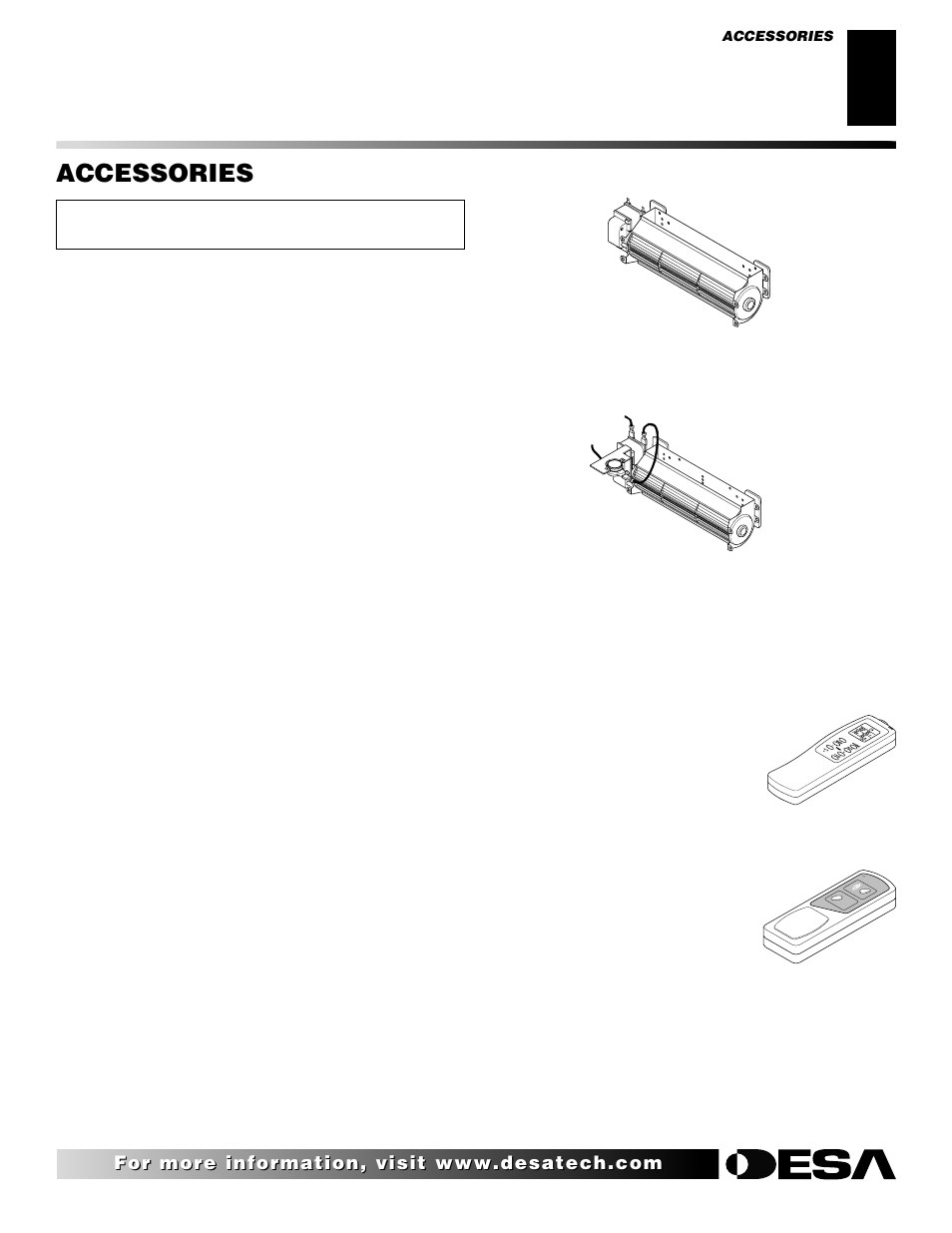 Accessories | Desa T32N User Manual | Page 37 / 38