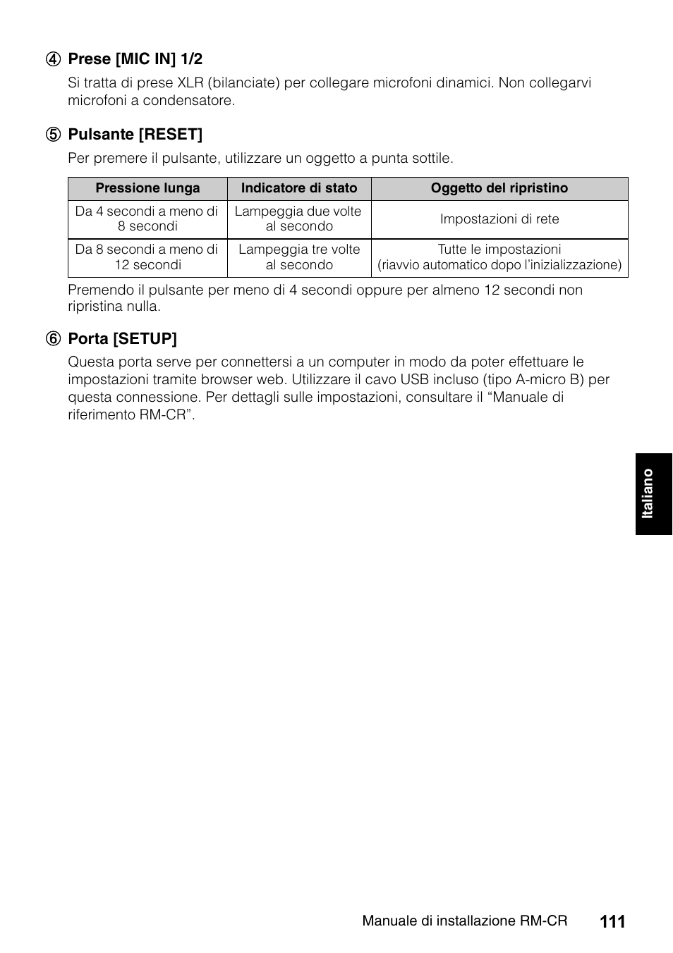 Yamaha RM-CR Remote Conference Processor with Dante User Manual | Page 111 / 208
