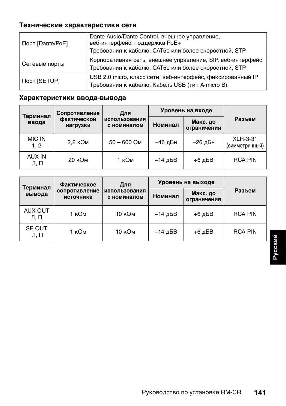 Yamaha RM-CR Remote Conference Processor with Dante User Manual | Page 141 / 208