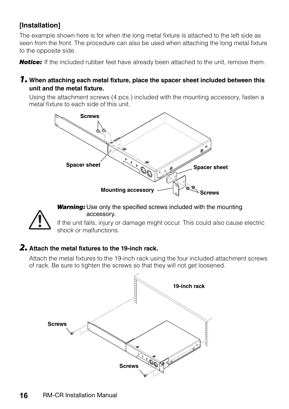 Yamaha RM-CR Remote Conference Processor with Dante User Manual | Page 16 / 208