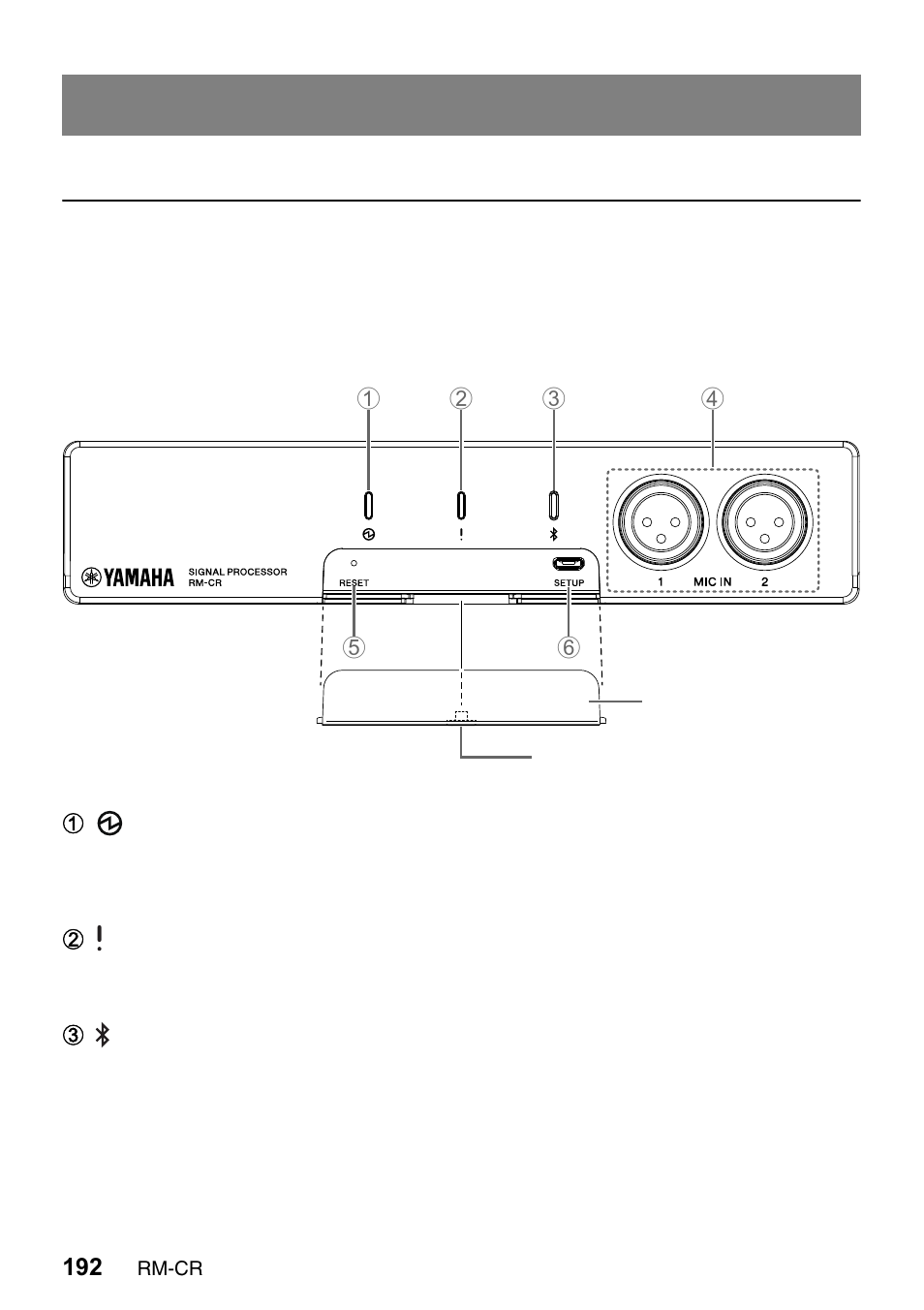 Yamaha RM-CR Remote Conference Processor with Dante User Manual | Page 192 / 208