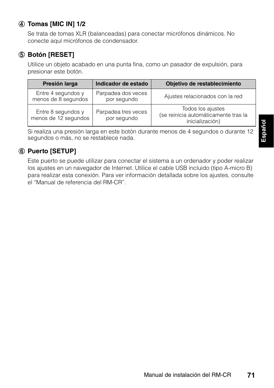 Yamaha RM-CR Remote Conference Processor with Dante User Manual | Page 71 / 208