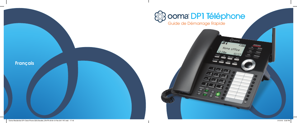 Français, Guide de démarrage rapide | ooma Telo VoIP Phone System with DP1-T Wireless Desk Phone (Black) User Manual | Page 9 / 16