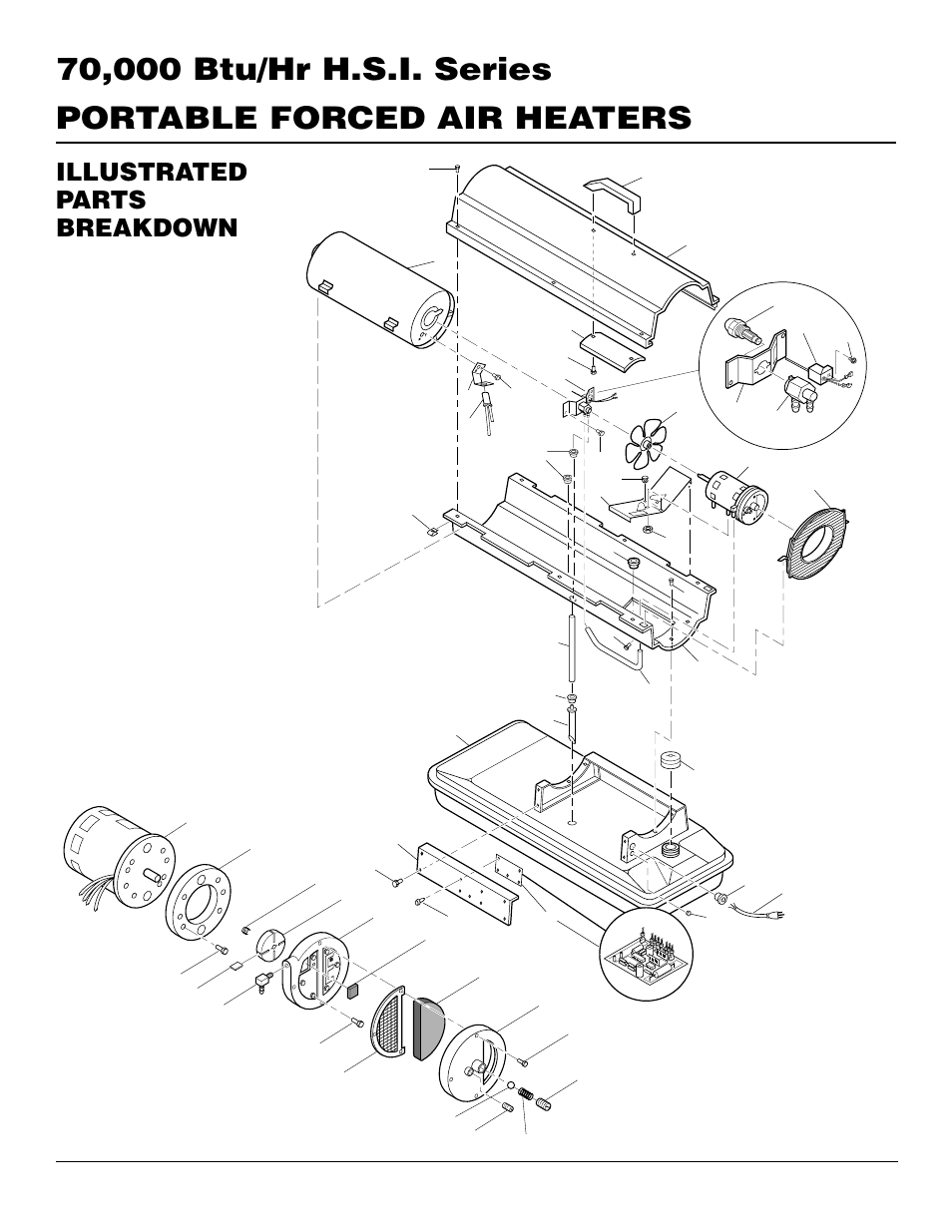 Illustrated parts breakdown, R70d b70d | Desa B70D User Manual | Page 12 / 14