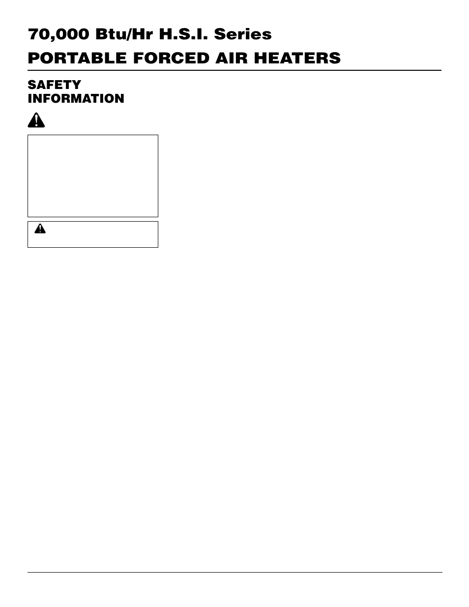 Safety information | Desa B70D User Manual | Page 2 / 14