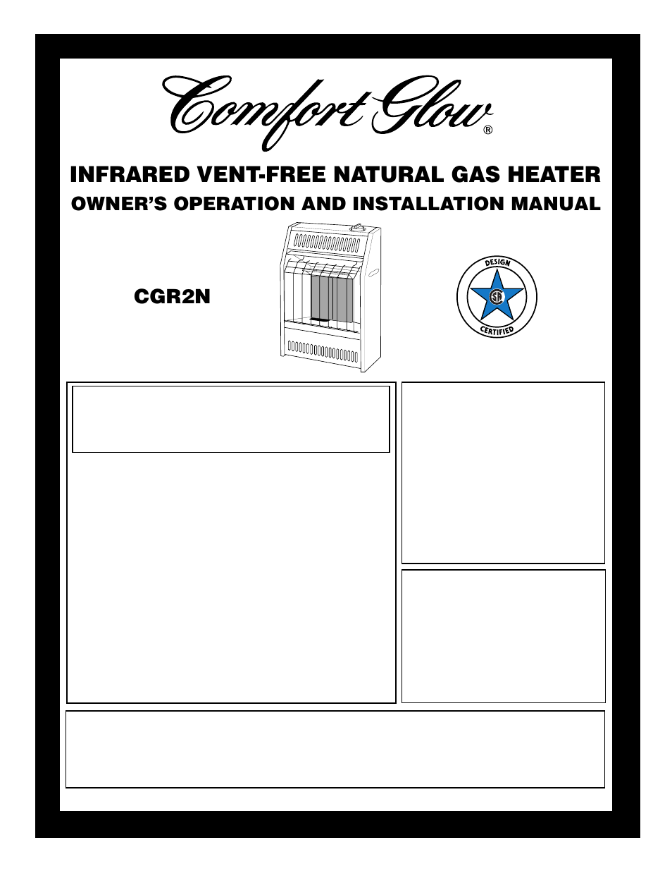 Desa CGR2N User Manual | 20 pages