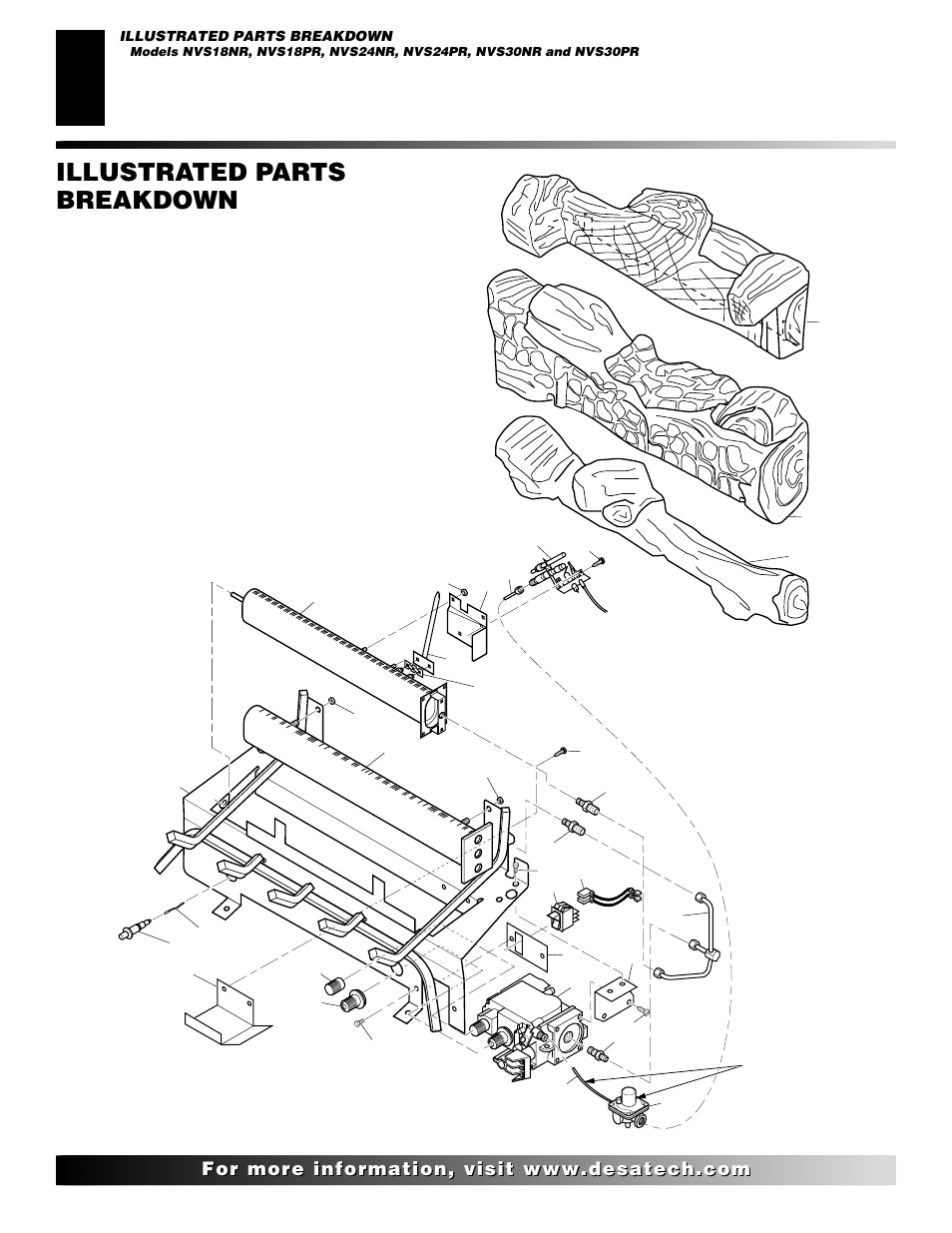 Illustrated parts breakdown | Desa "R" Models User Manual | Page 34 / 40