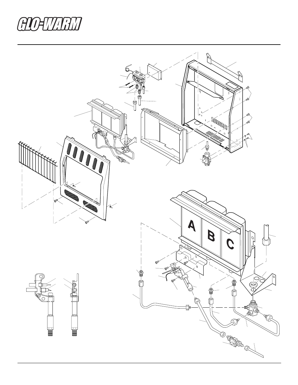 Infrared natural gas heater, Illustrated parts breakdown, Fas-3b | Desa FAS-3B User Manual | Page 24 / 28
