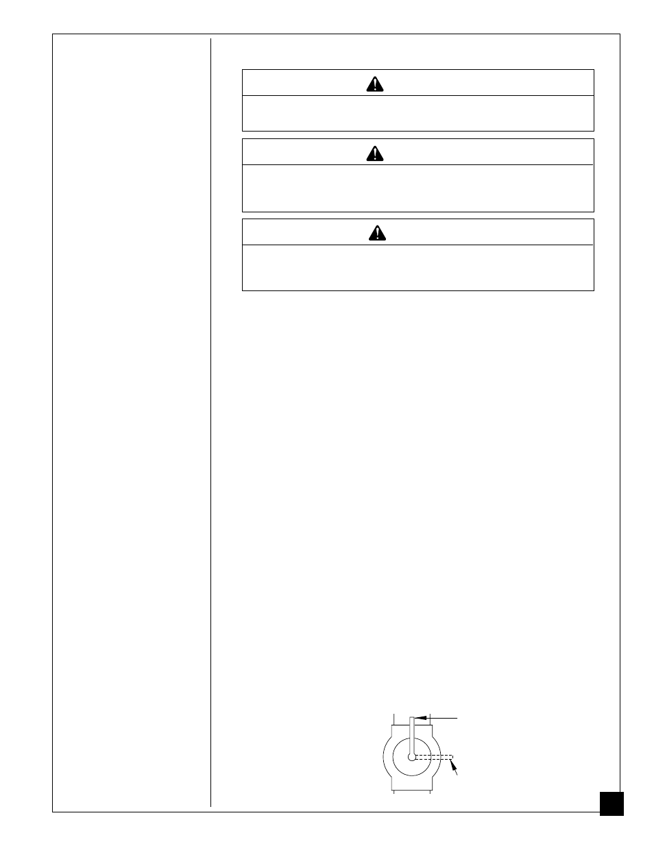 Installing heater, Warning, Caution | Desa CGB35P User Manual | Page 13 / 40