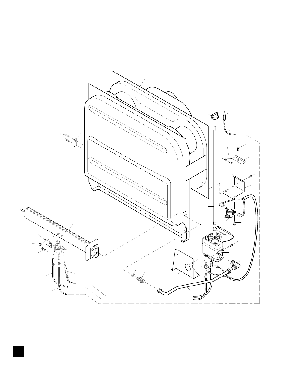 Illustrated parts list burner assembly | Desa GVC35NA User Manual | Page 34 / 36