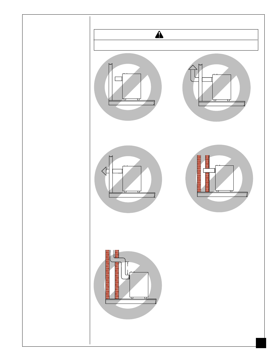Installing heater, Warning, Continued | Desa GVC35NA User Manual | Page 9 / 36