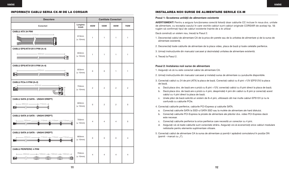 Corsair CX-M Series CX750M 750W 80 PLUS Bronze Semi-Modular Power Supply User Manual | Page 58 / 79