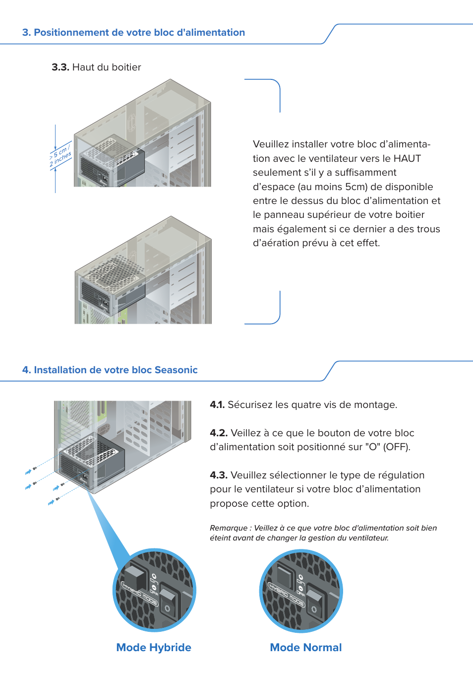 SeaSonic Electronics GX-1000W 80-PLUS Gold PCIE5 Modular Power Supply User Manual | Page 16 / 96