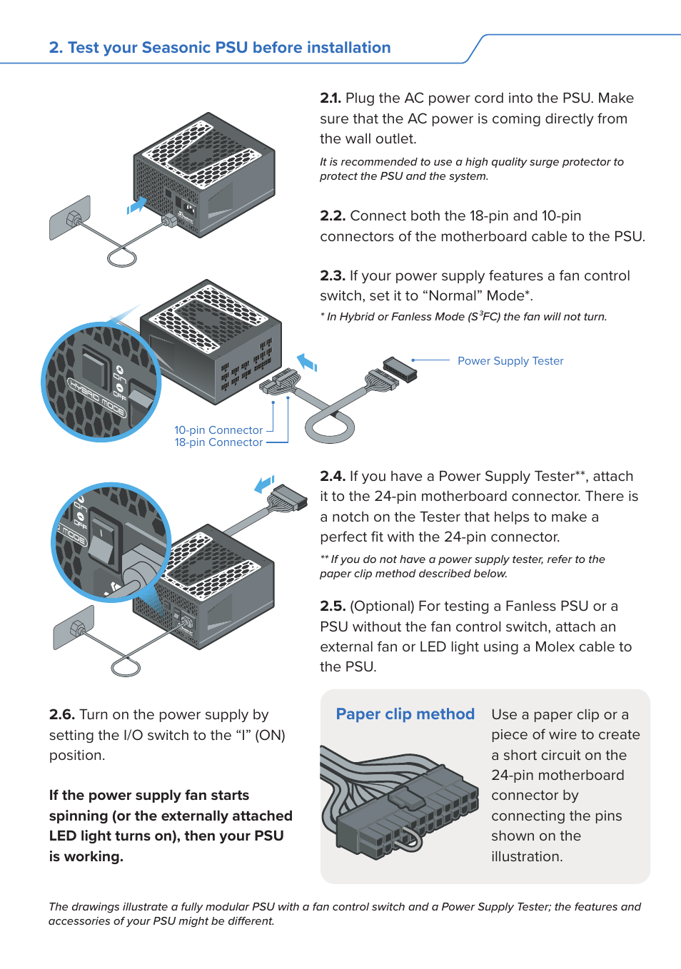 SeaSonic Electronics GX-1000W 80-PLUS Gold PCIE5 Modular Power Supply User Manual | Page 2 / 96