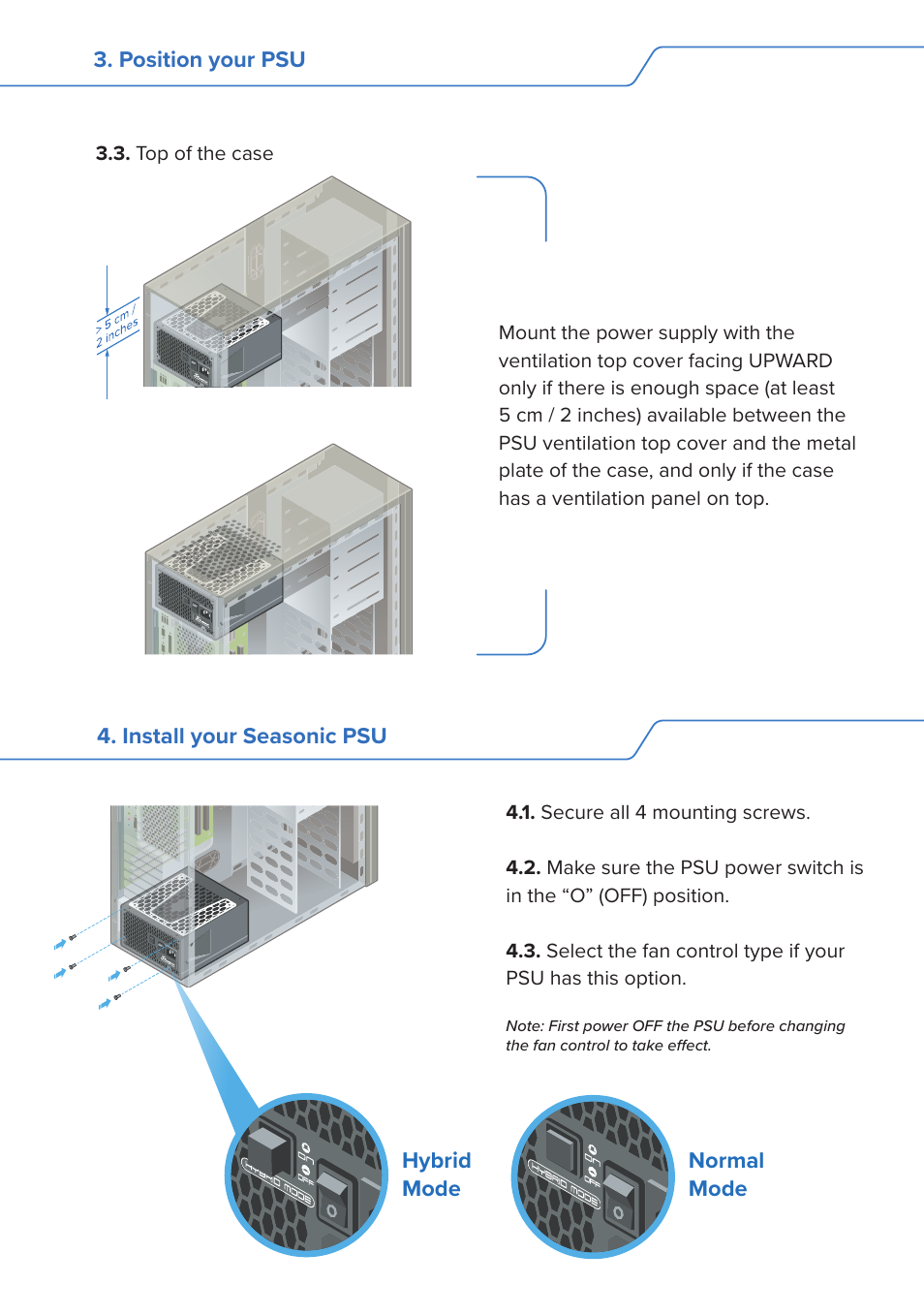 SeaSonic Electronics GX-1000W 80-PLUS Gold PCIE5 Modular Power Supply User Manual | Page 4 / 96