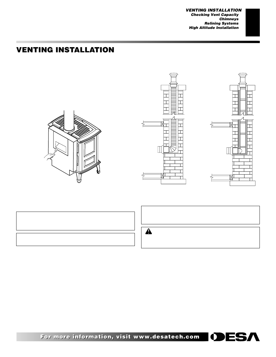 Venting installation, Continued | Desa SBVBN(C) User Manual | Page 11 / 36