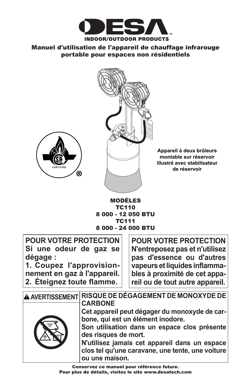 Desa 050 BTU User Manual | Page 21 / 32