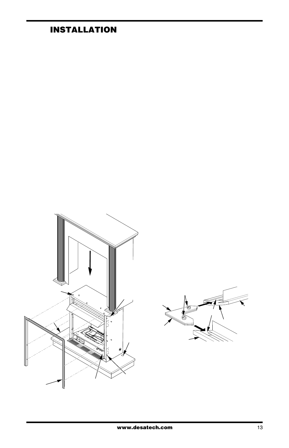 Installation, Continued | Desa FDCFRN User Manual | Page 13 / 44