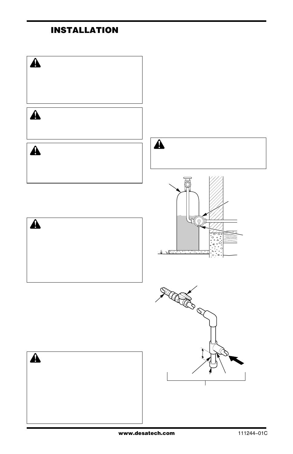 Installation | Desa FDCFRN User Manual | Page 16 / 44