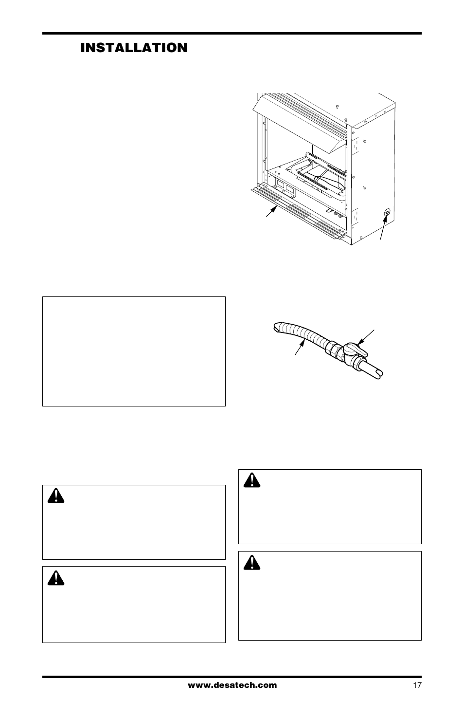 Installation | Desa FDCFRN User Manual | Page 17 / 44
