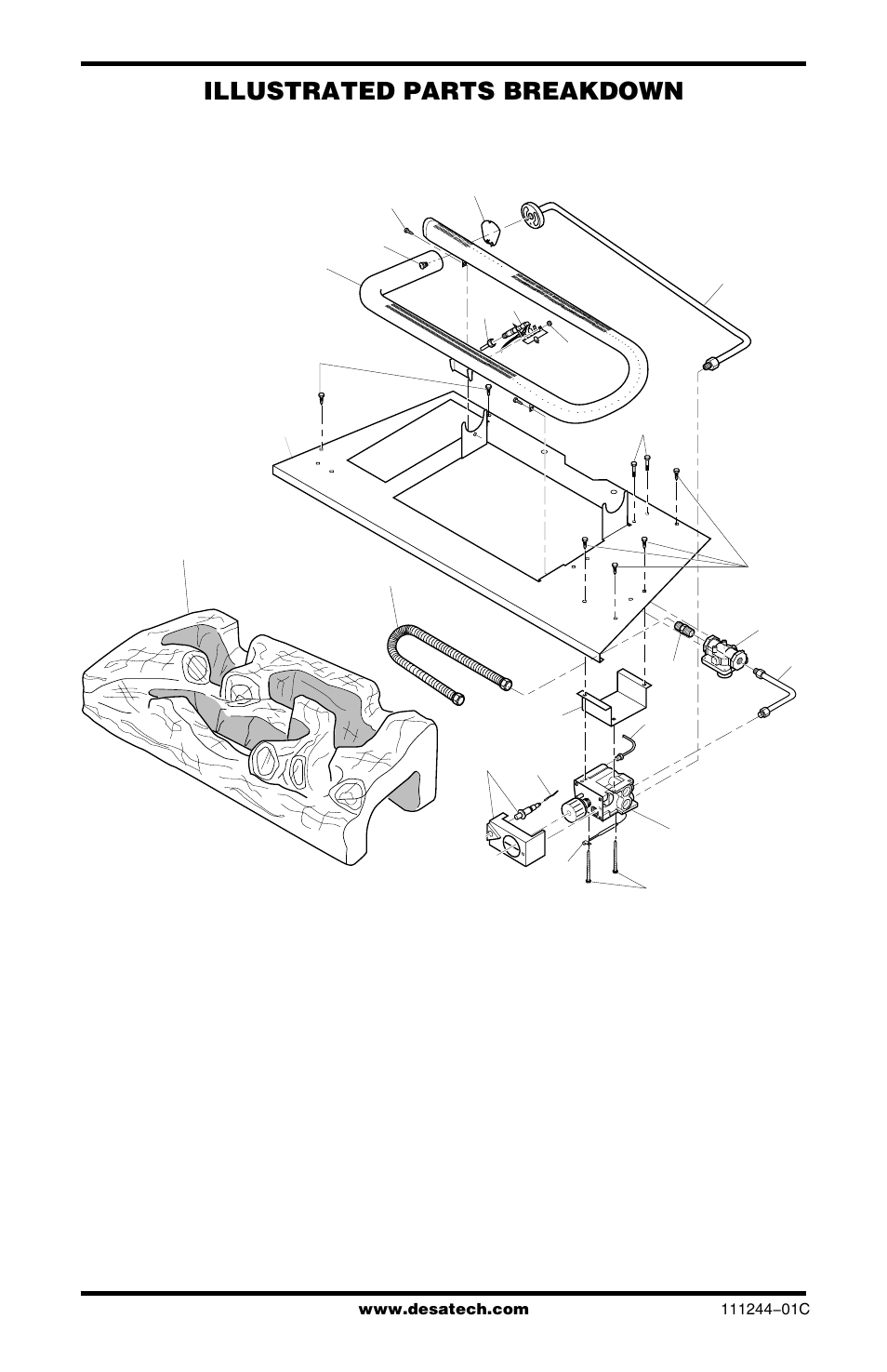 Illustrated parts breakdown | Desa FDCFRN User Manual | Page 36 / 44