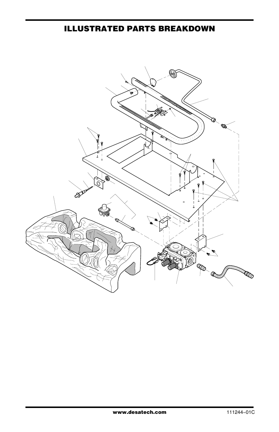 Illustrated parts breakdown | Desa FDCFRN User Manual | Page 38 / 44