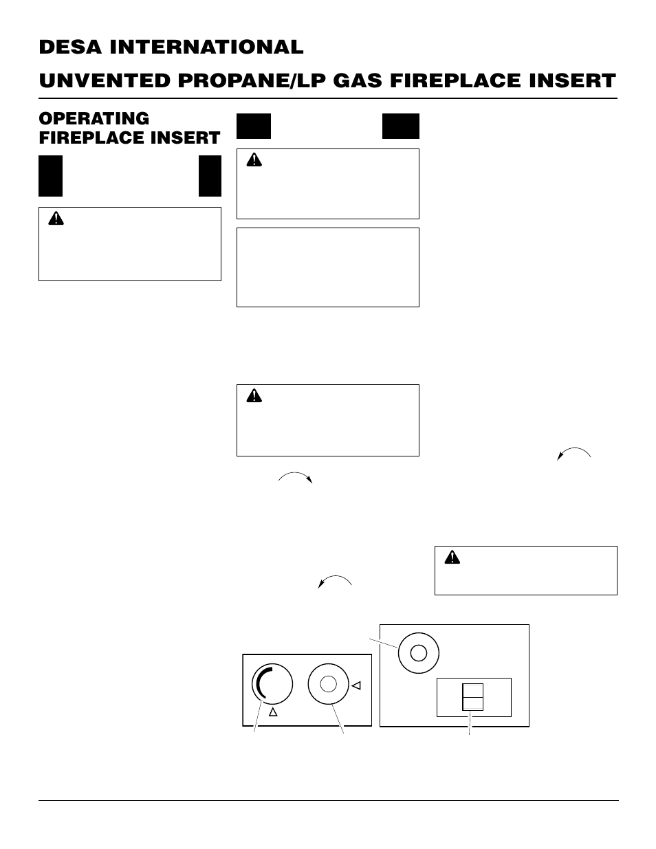 Operating fireplace insert | Desa VI33PR User Manual | Page 14 / 28