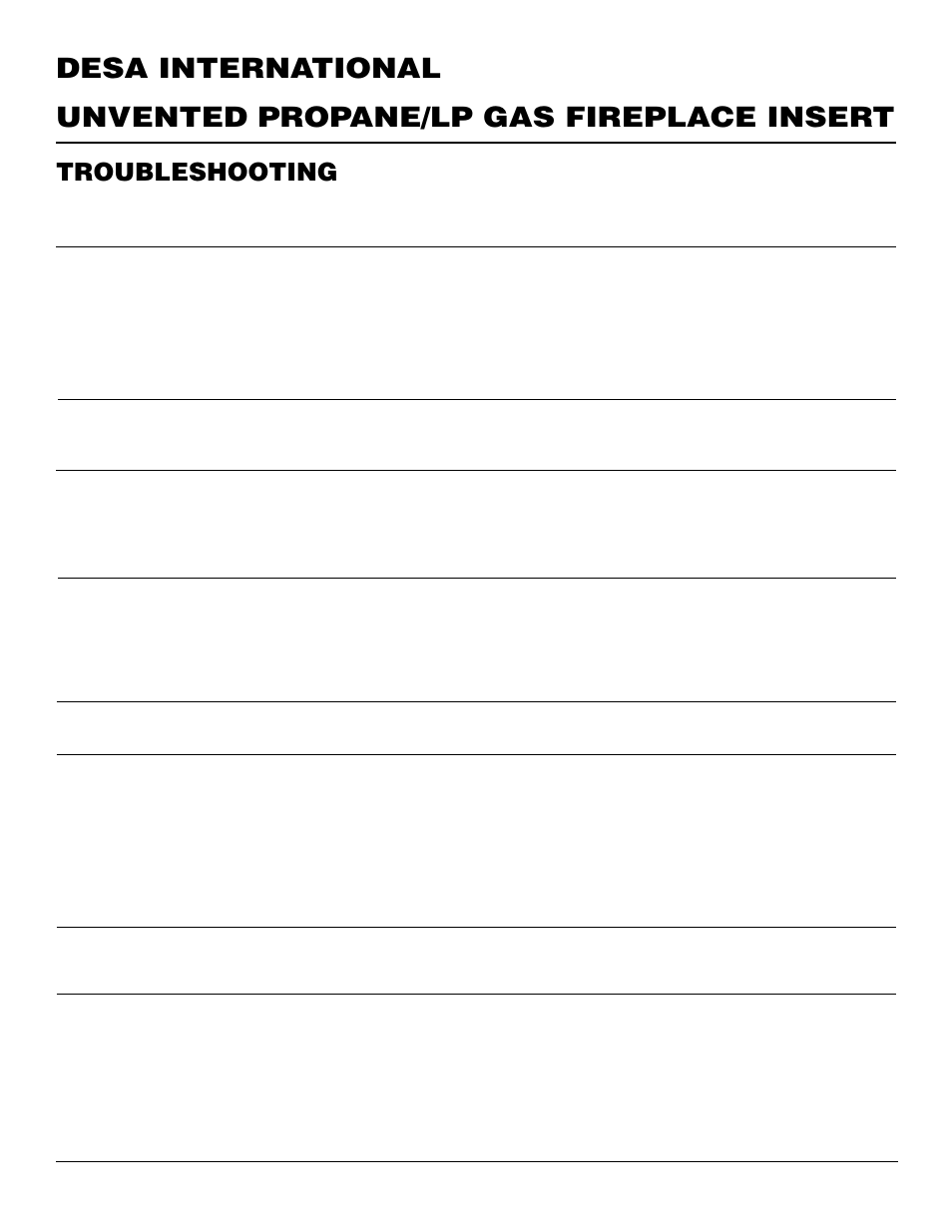 Troubleshooting, Continued | Desa VI33PR User Manual | Page 18 / 28