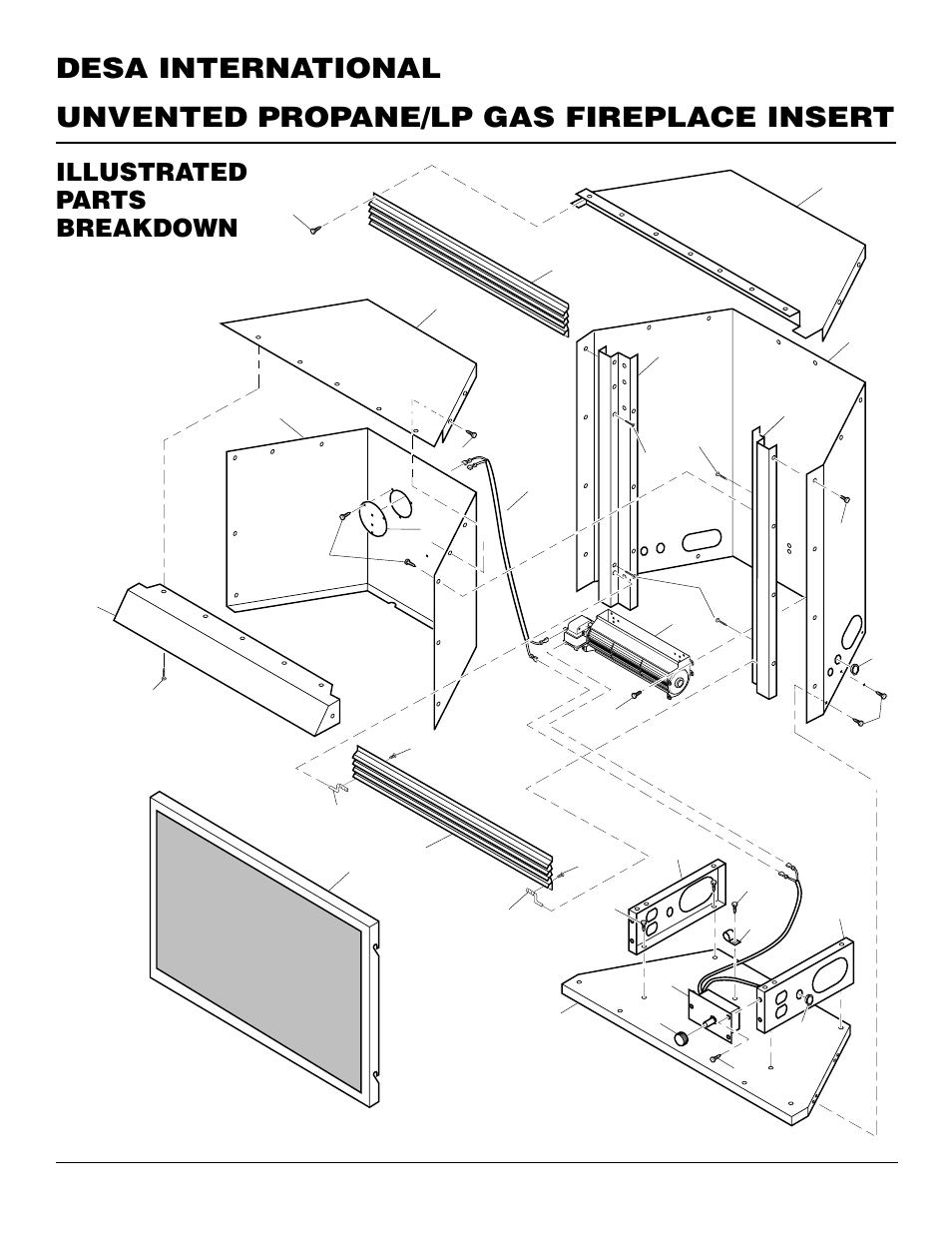 Illustrated parts breakdown | Desa VI33PR User Manual | Page 24 / 28