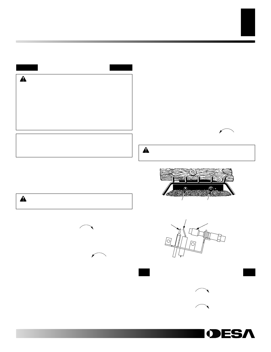 Operating heater, Continued, Lighting instructions | Desa CGD3930N User Manual | Page 19 / 40