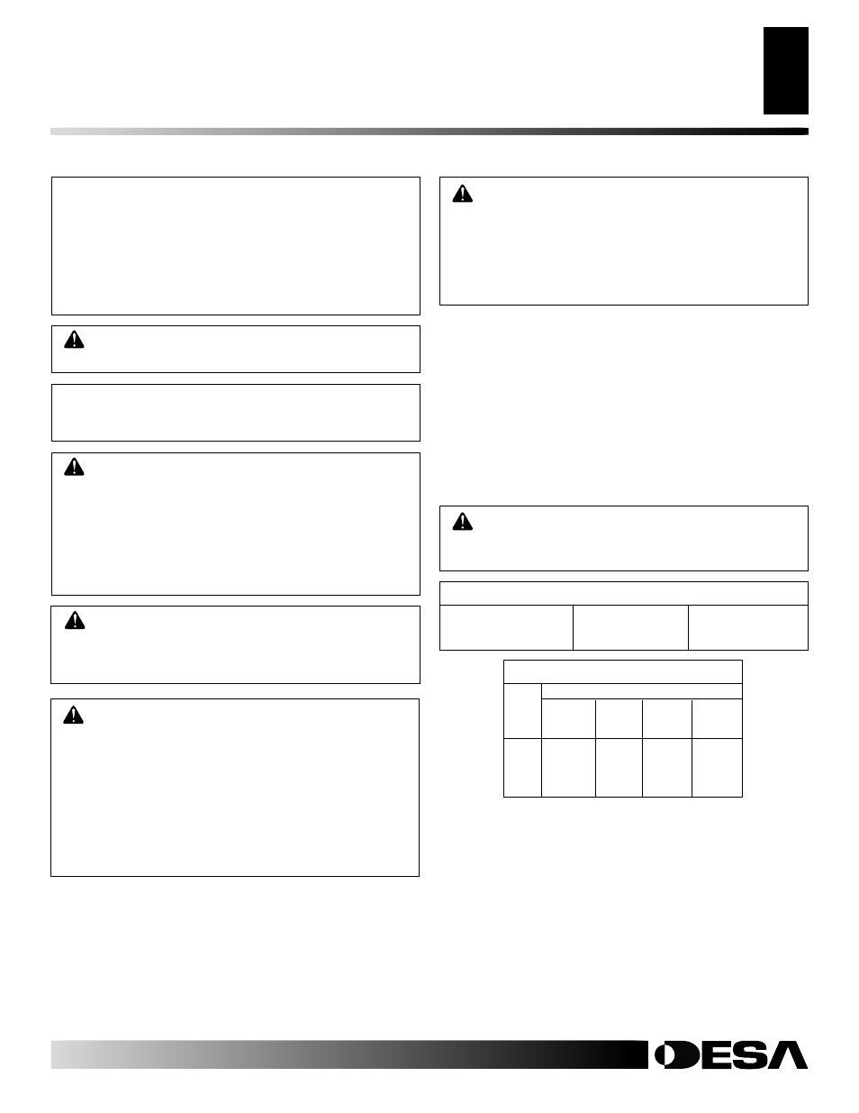 Installation | Desa CGD3930N User Manual | Page 7 / 40