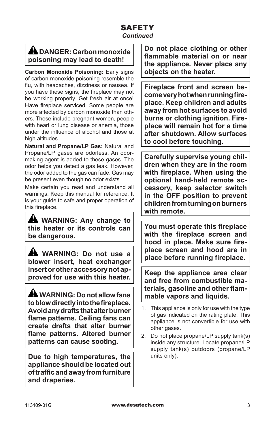 Desa GA3700 User Manual | Page 3 / 36