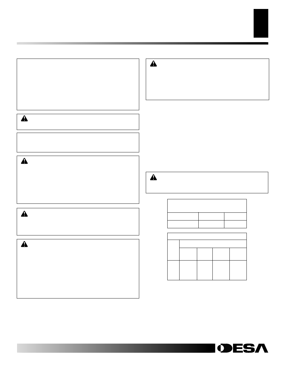 Installation | Desa CRL2718 User Manual | Page 7 / 42