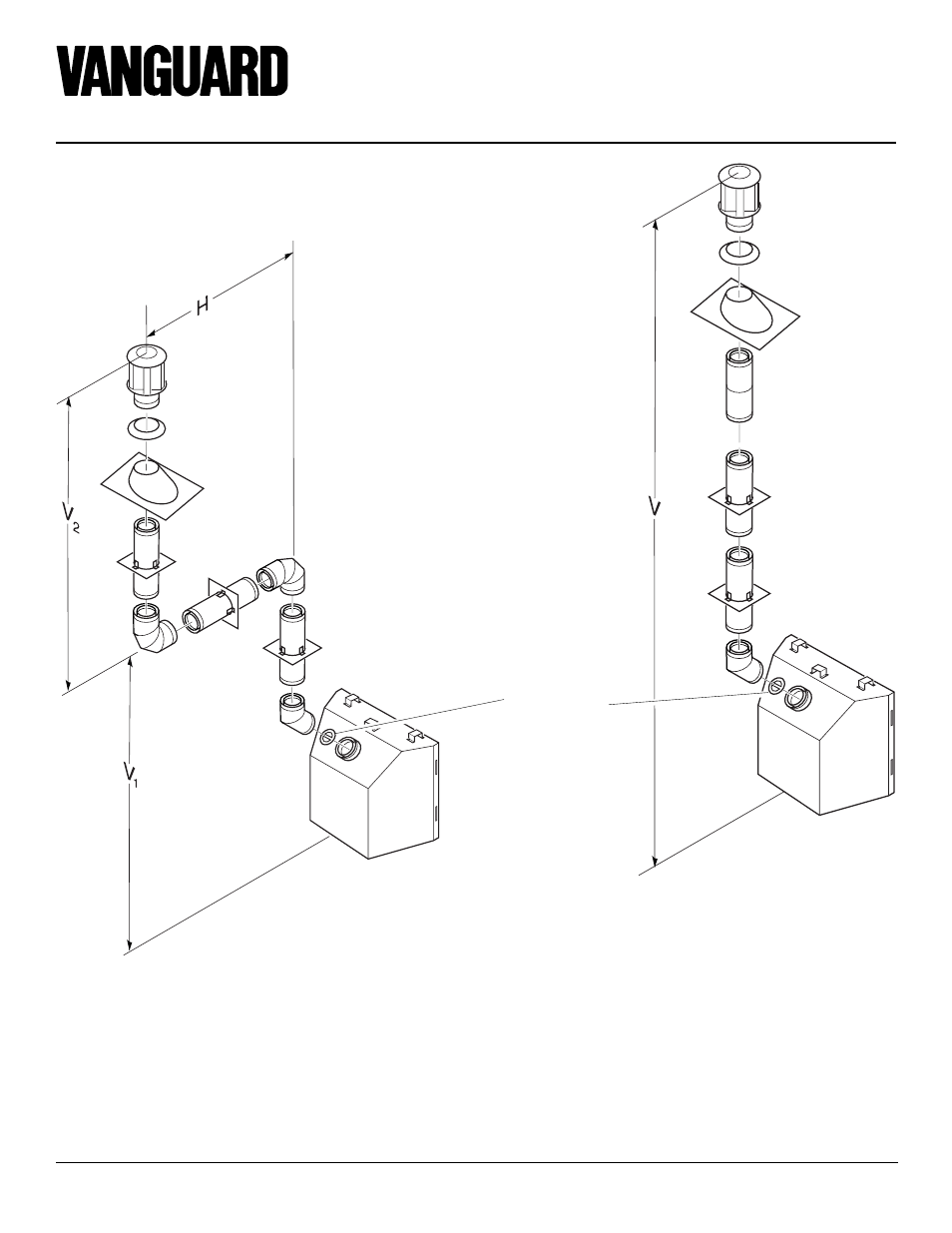 Bdv34na and bdv34pa, Direct-vent fireplace (natural/propane/lp), Venting installation | Continued | Desa BDV34PA User Manual | Page 14 / 36
