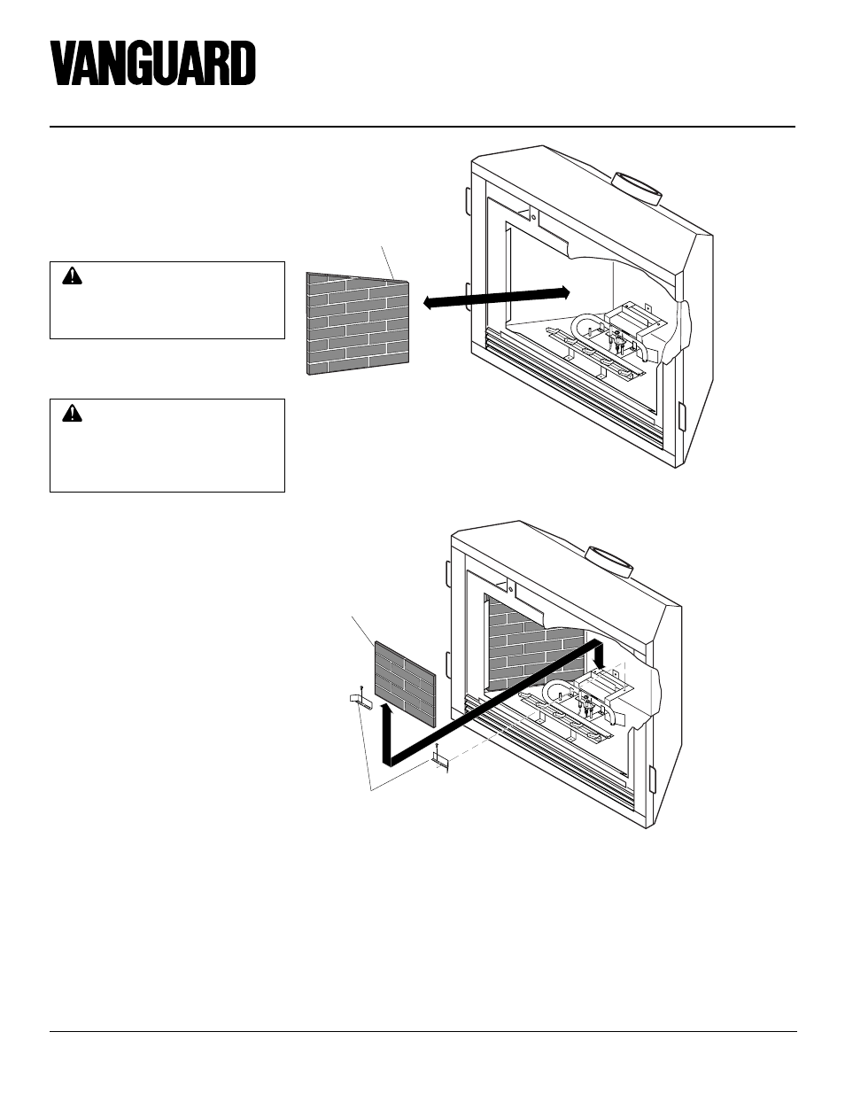 Bdv34na and bdv34pa, Direct-vent fireplace (natural/propane/lp), Fireplace installation | Continued | Desa BDV34PA User Manual | Page 22 / 36
