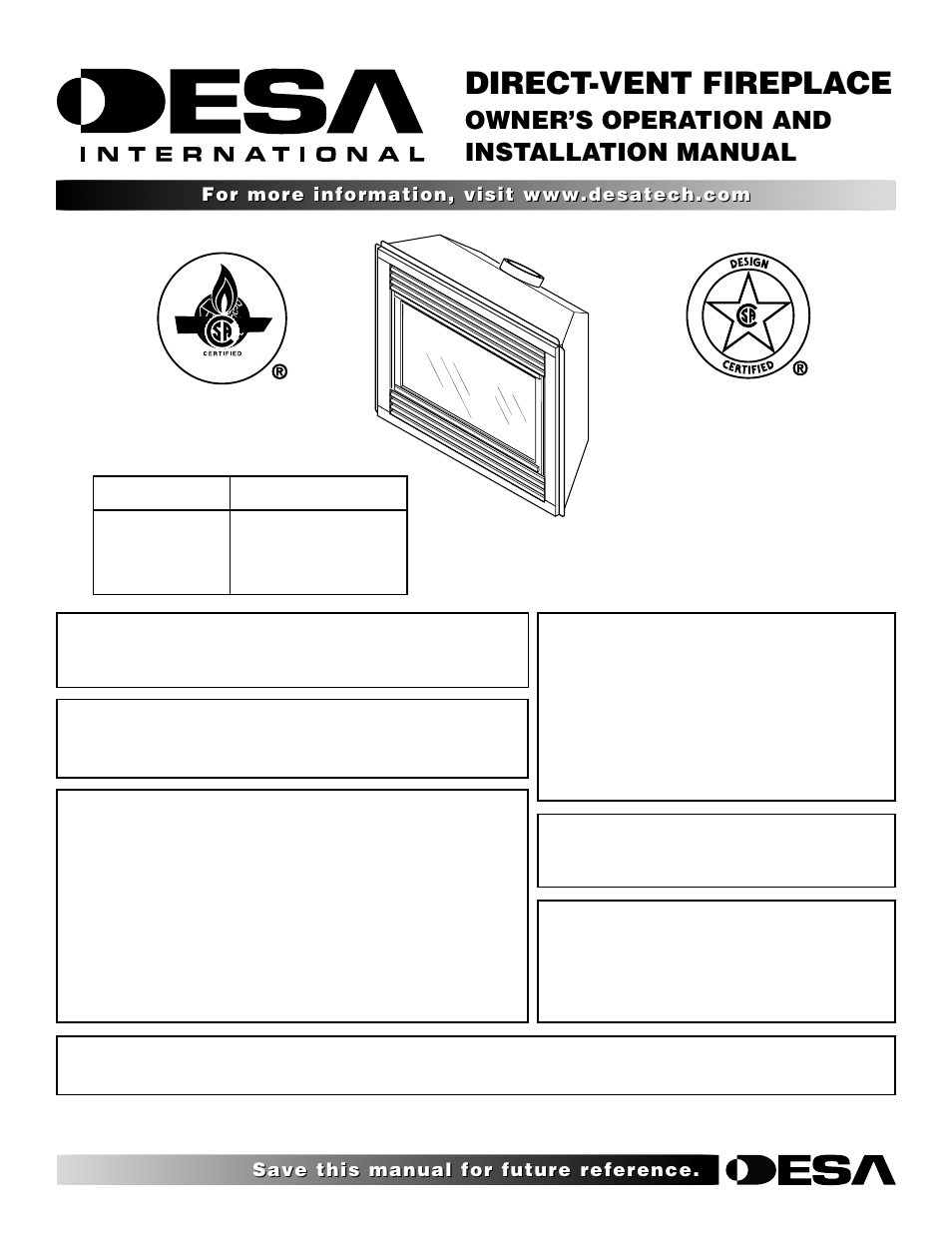 Desa CHDV47NR User Manual | 44 pages