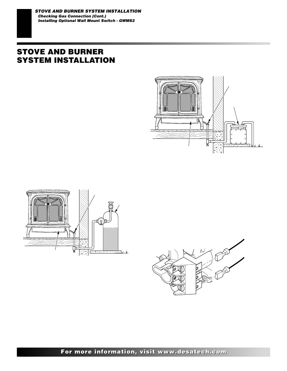 Stove and burner system installation, Continued | Desa CSDPBN User Manual | Page 22 / 42