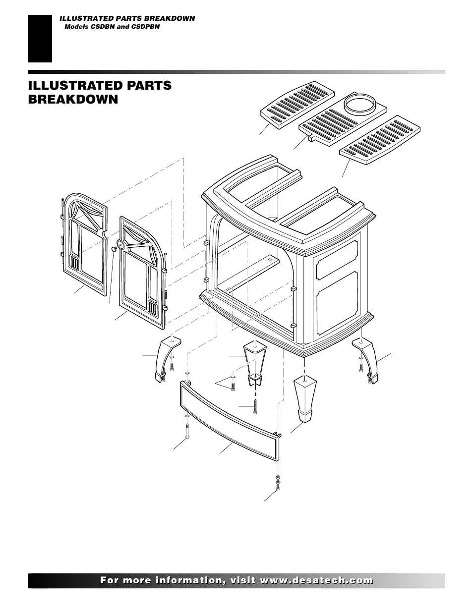 Illustrated parts breakdown | Desa CSDPBN User Manual | Page 36 / 42