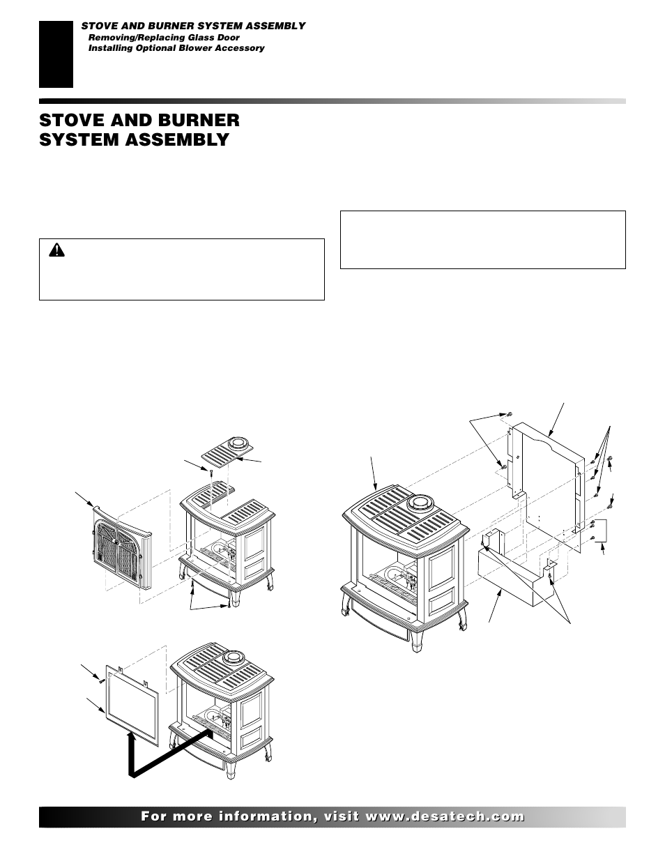 Stove and burner system assembly, Continued | Desa CSDPBN User Manual | Page 6 / 42