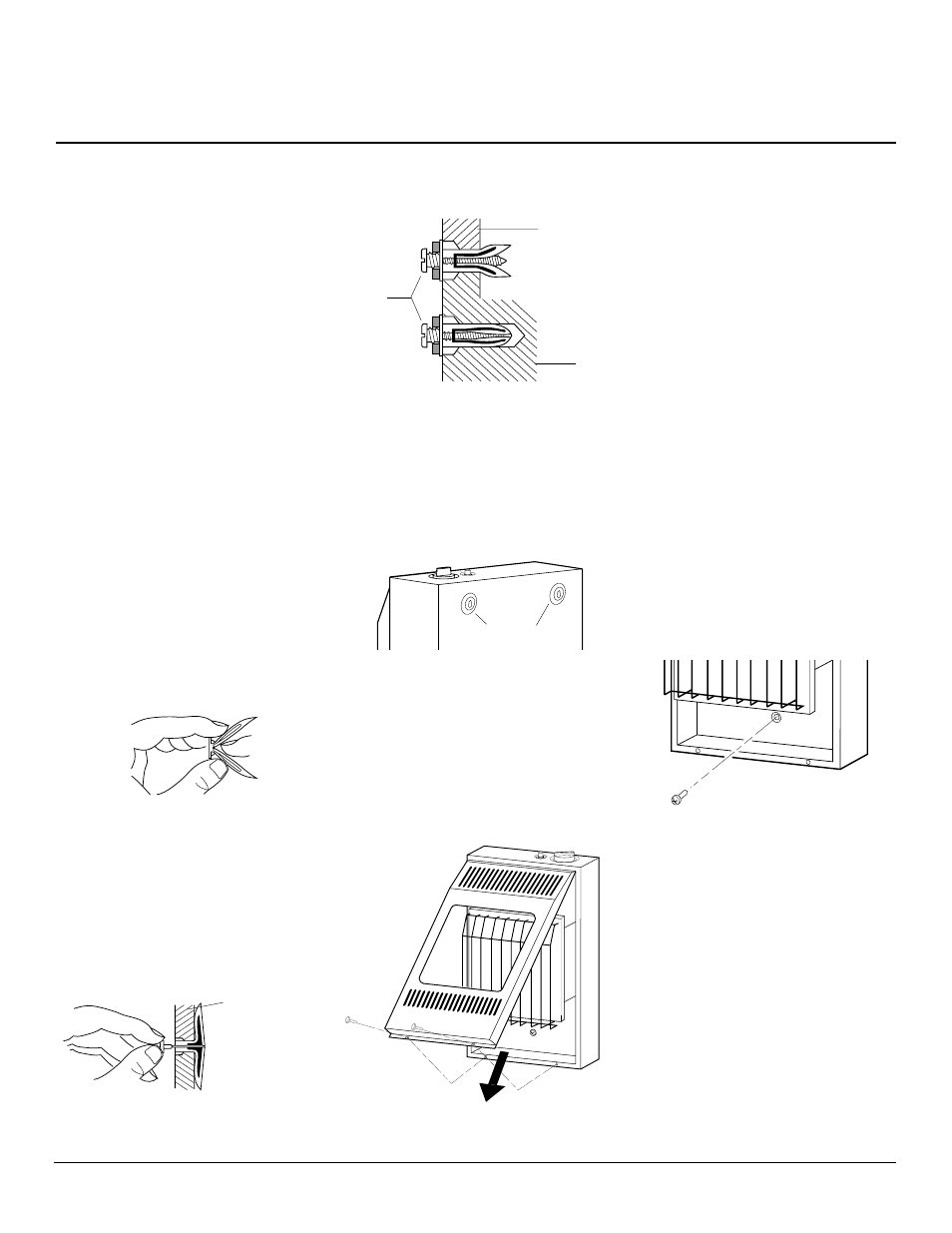 Owner’s manual, Installing to wall, Continued | Desa CGN10A User Manual | Page 7 / 20