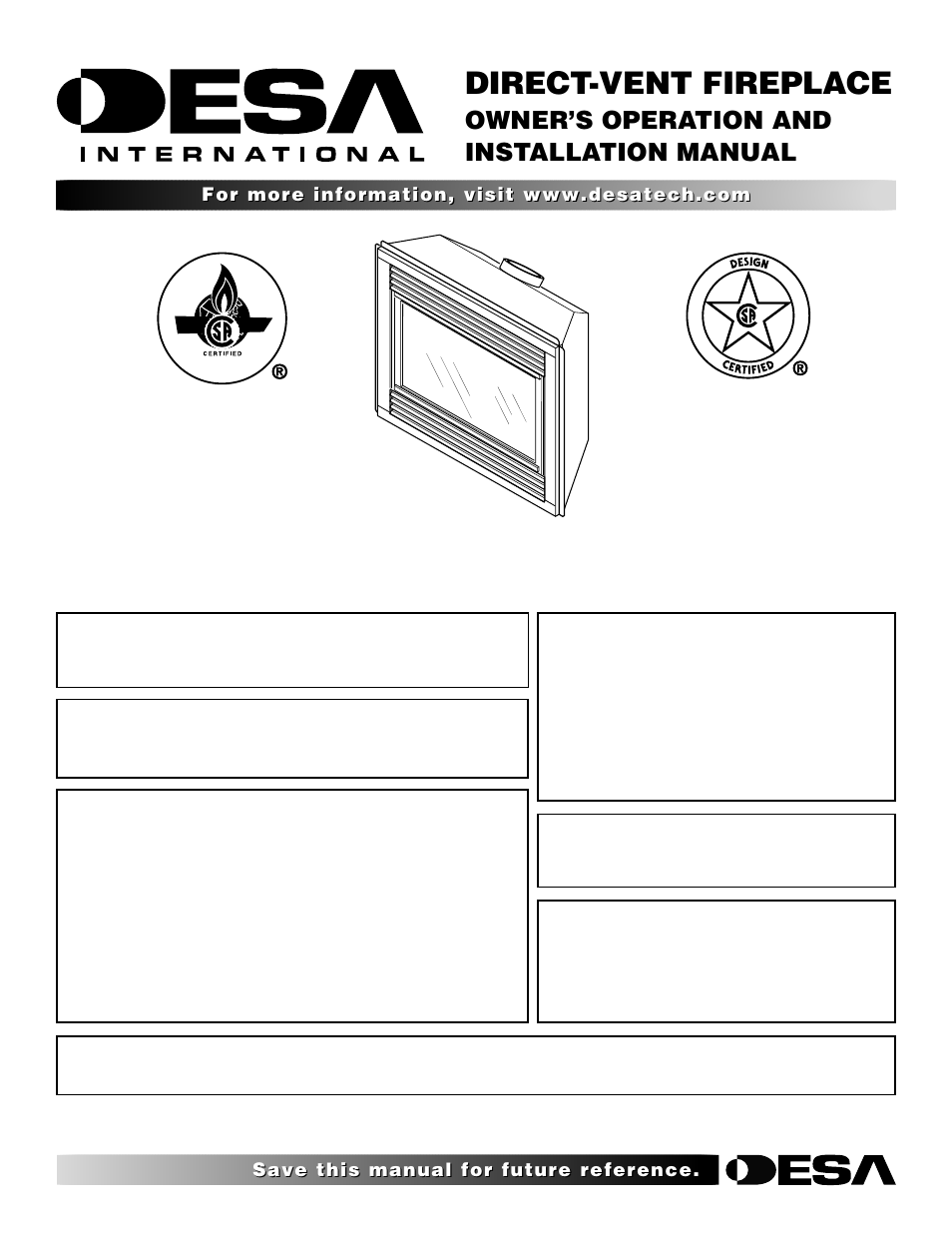 Desa CHDV42NR User Manual | 44 pages
