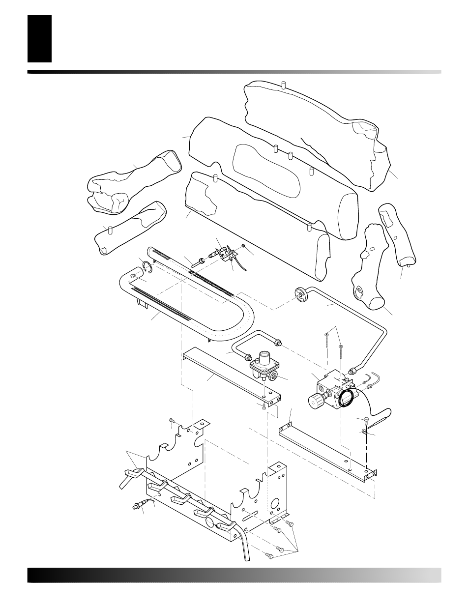 Illustrated parts breakdown | Desa CGD3018N User Manual | Page 32 / 40