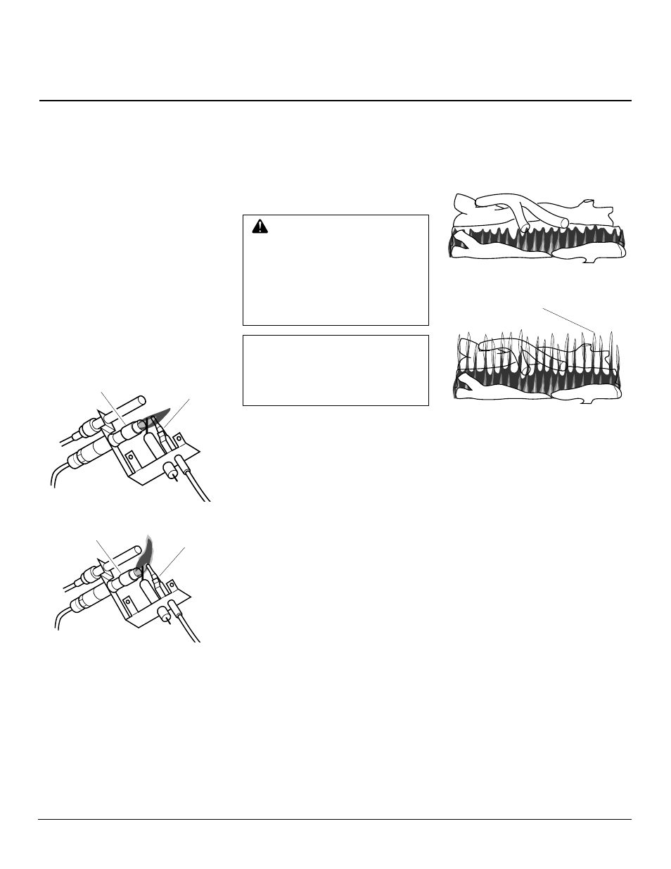 Owner’s manual, Inspecting burners | Desa CFS18NRA User Manual | Page 17 / 26